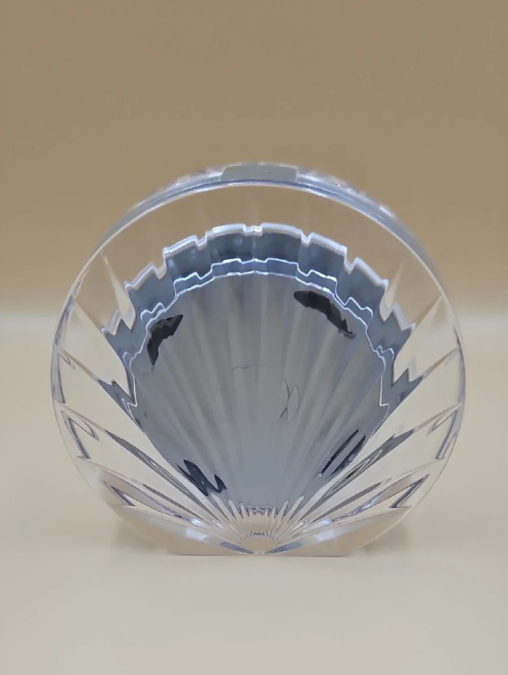 Mikasa Clear Crystal Table Clock